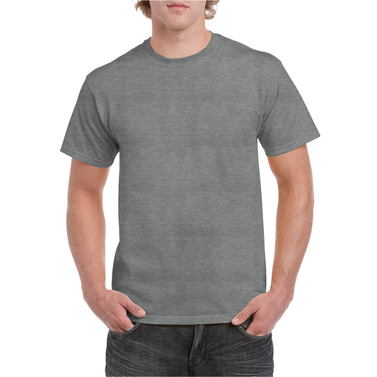 Graphite Heather - Front - Gildan Mens Heather Heavy T-Shirt