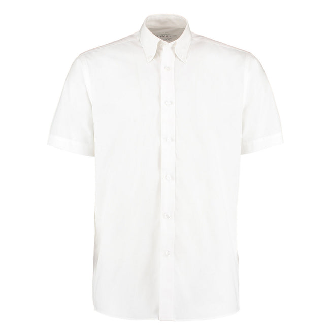 White - Front - Kustom Kit Mens Workforce Classic Short-Sleeved Shirt