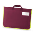 Burgundy - Back - Quadra Hi-Vis Book Bag