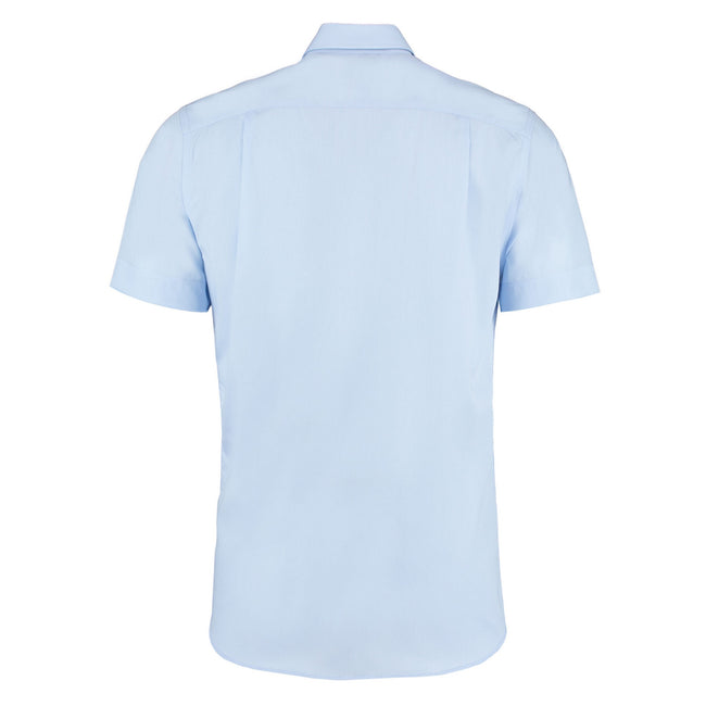 Light Blue - Back - Kustom Kit Mens Premium Corporate Short-Sleeved Shirt