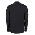 Black - Back - Kustom Kit Mens City Business Long-Sleeved Formal Shirt