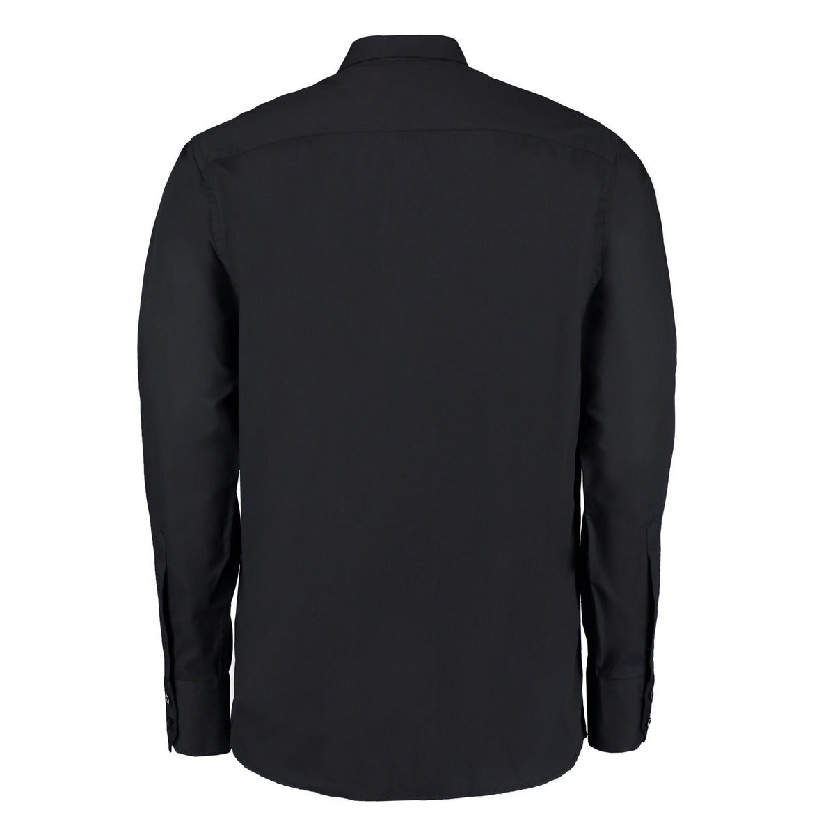 Black - Back - Kustom Kit Mens City Business Long-Sleeved Formal Shirt