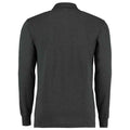 Graphite - Back - Kustom Kit Mens Pique Long-Sleeved Polo Shirt