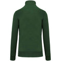 Forest Green - Back - Kariban Mens Zip Neck Sweatshirt