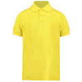 Canary Yellow - Front - Kustom Kit Childrens-Kids Klassic Polycotton Pique Polo Shirt