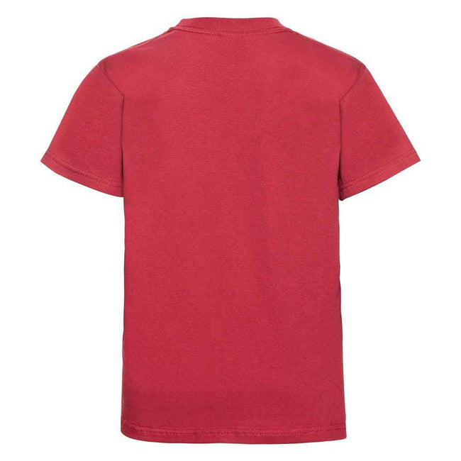 Classic Red - Back - Jerzees Schoolgear Childrens-Kids Classic Plain Ringspun Cotton T-Shirt