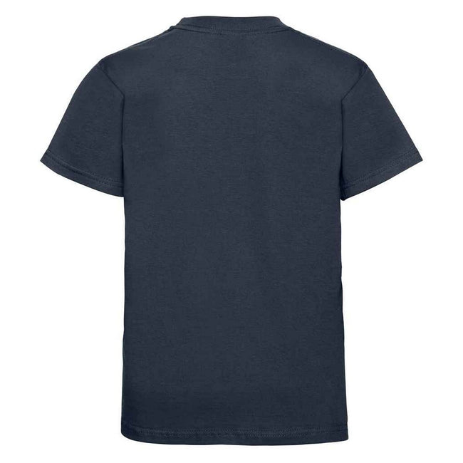 French Navy - Back - Jerzees Schoolgear Childrens-Kids Classic Plain Ringspun Cotton T-Shirt