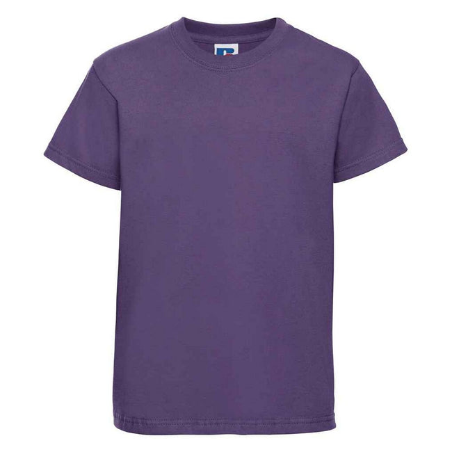 Purple - Front - Jerzees Schoolgear Childrens-Kids Classic Plain Ringspun Cotton T-Shirt