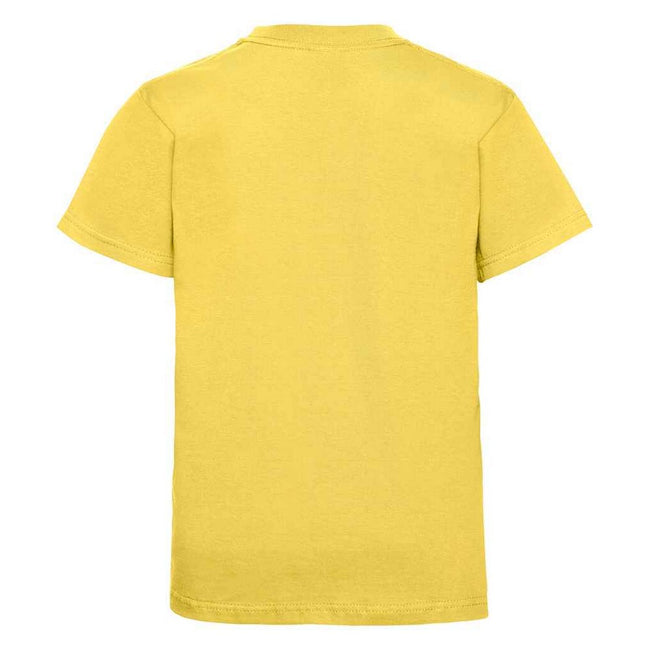 Yellow - Back - Jerzees Schoolgear Childrens-Kids Classic Plain Ringspun Cotton T-Shirt