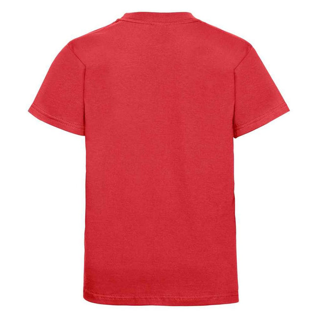 Bright Red - Back - Jerzees Schoolgear Childrens-Kids Classic Plain Ringspun Cotton T-Shirt