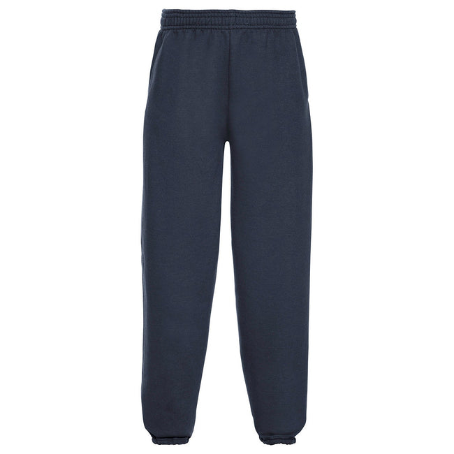 French Navy - Front - Jerzees Schoolgear Childrens-Kids Elasticated Hem Jogging Bottoms