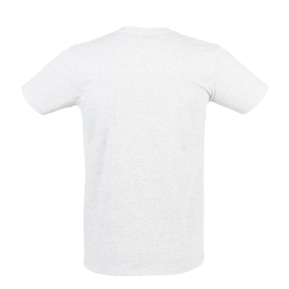 White - Back - SF Men Mens Stretch V Neck T-Shirt