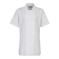 White - Front - Premier Womens-Ladies Short-Sleeved Chef Jacket