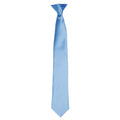 Mid Blue - Front - Premier Unisex Adult Satin Tie