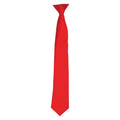 Red - Front - Premier Unisex Adult Satin Tie