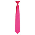 Hot Pink - Front - Premier Unisex Adult Satin Tie