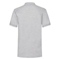 Heather Grey - Back - Fruit of the Loom Mens Heather Polo Shirt