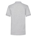 Heather Grey - Back - Fruit of the Loom Mens Heather Polo Shirt