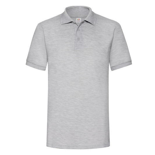 Heather Grey - Front - Fruit of the Loom Mens Heather Polo Shirt