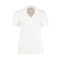 White - Front - Kustom Kit Womens-Ladies Sophia Comfortec V Neck Polo Shirt