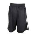 Black-White - Back - Spiro Mens Basketball Shorts