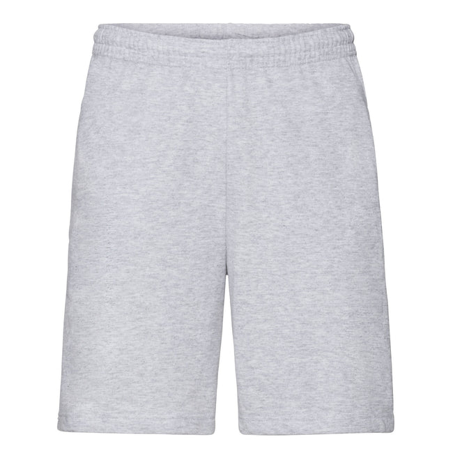 Heather Grey - Front - Fruit of the Loom Mens Lightweight Shorts