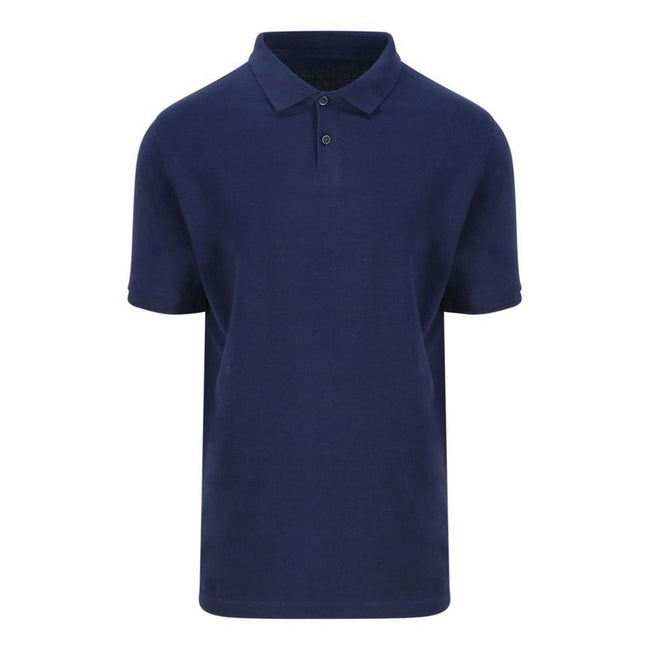 Jet Black - Front - Ecologie Mens Etosha Pique Organic Polo Shirt