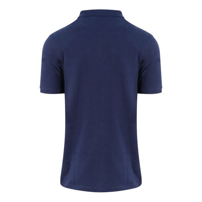 Jet Black - Back - Ecologie Mens Etosha Pique Organic Polo Shirt