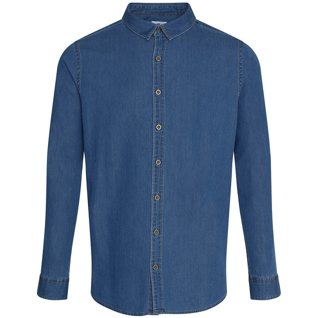 Dark Blue - Front - So Denim Mens Jack Denim Shirt