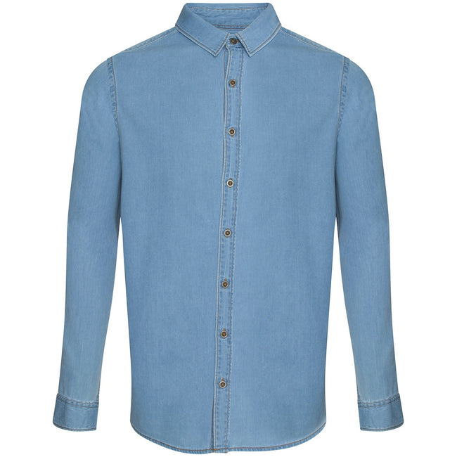 Light Blue - Front - So Denim Mens Jack Denim Shirt