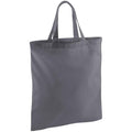 Graphite Grey - Front - Westford Mill Short Handle Tote Bag