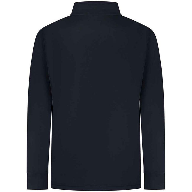 Navy - Back - Finden & Hales Mens Quarter Zip Tracksuit Top