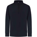 Navy - Front - Finden & Hales Mens Quarter Zip Tracksuit Top