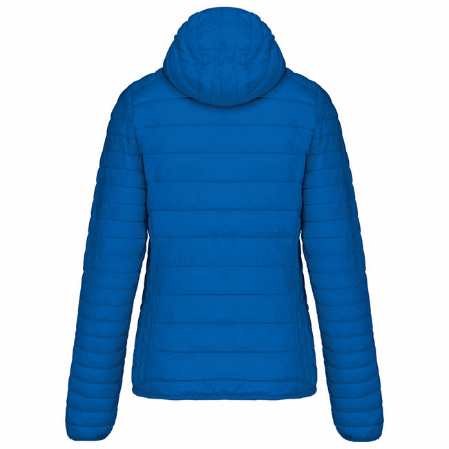 Light Royal Blue - Back - Kariban Womens-Ladies Lightweight Hooded Padded Jacket