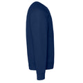 Navy - Side - Fruit Of The Loom Mens Classic Raglan Sweatshirt