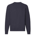 Deep Navy - Back - Fruit Of The Loom Mens Classic Raglan Sweatshirt