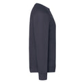 Deep Navy - Side - Fruit Of The Loom Mens Classic Raglan Sweatshirt