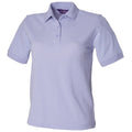 Lavender - Front - Henbury Womens-Ladies Pique Polo Shirt
