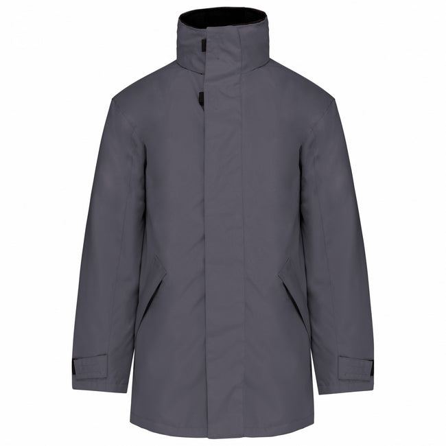 Convoy Grey - Front - Kariban Mens Parka