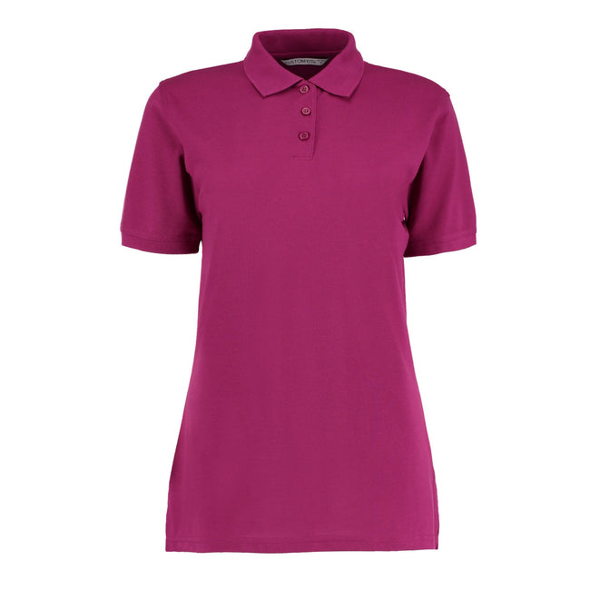 Magenta - Front - Kustom Kit Womens-Ladies Klassic Pique Polo Shirt