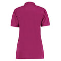 Magenta - Back - Kustom Kit Womens-Ladies Klassic Pique Polo Shirt