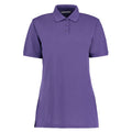 Purple - Front - Kustom Kit Womens-Ladies Klassic Pique Polo Shirt