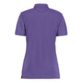 Purple - Back - Kustom Kit Womens-Ladies Klassic Pique Polo Shirt