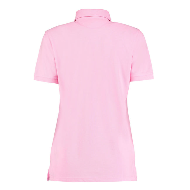Pink - Back - Kustom Kit Womens-Ladies Klassic Pique Polo Shirt