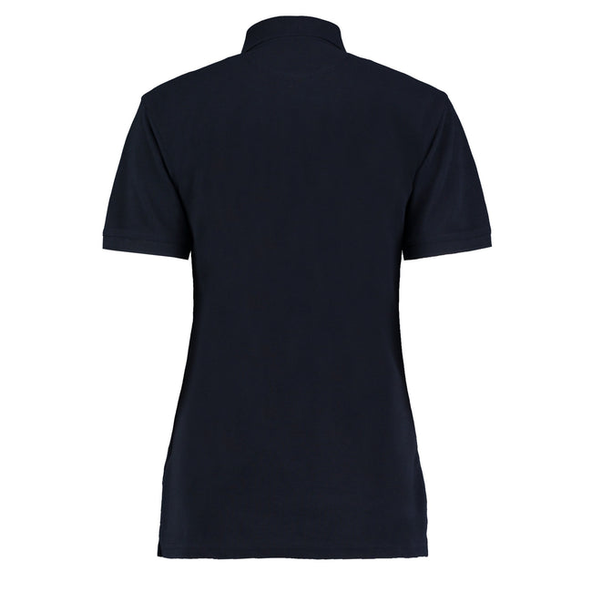 Navy - Back - Kustom Kit Womens-Ladies Klassic Pique Polo Shirt