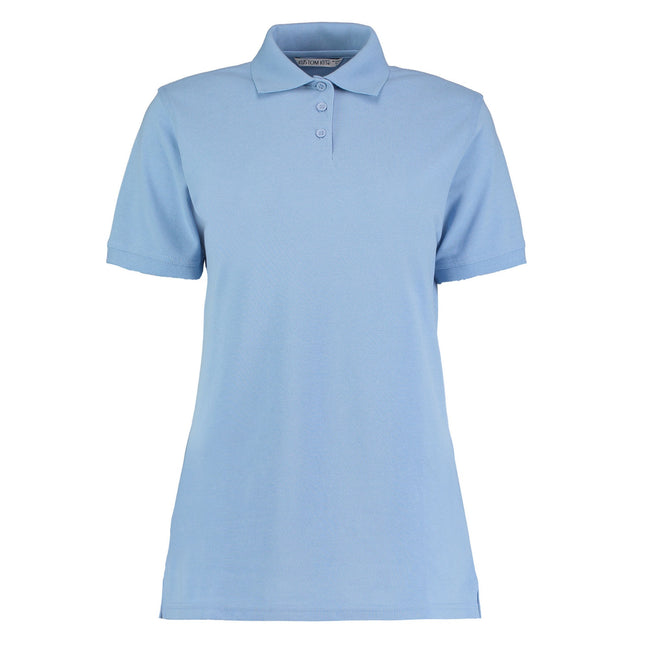 Light Blue - Front - Kustom Kit Womens-Ladies Klassic Pique Polo Shirt