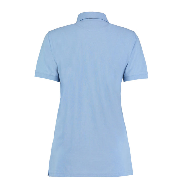 Light Blue - Back - Kustom Kit Womens-Ladies Klassic Pique Polo Shirt
