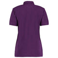 Dark Purple - Back - Kustom Kit Womens-Ladies Klassic Pique Polo Shirt