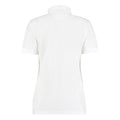 White - Back - Kustom Kit Womens-Ladies Klassic Pique Polo Shirt