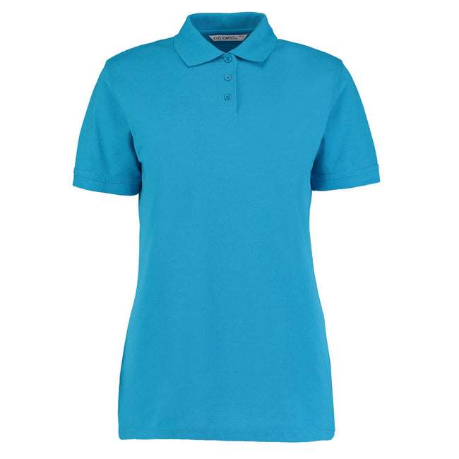 Turquoise - Front - Kustom Kit Womens-Ladies Klassic Pique Polo Shirt